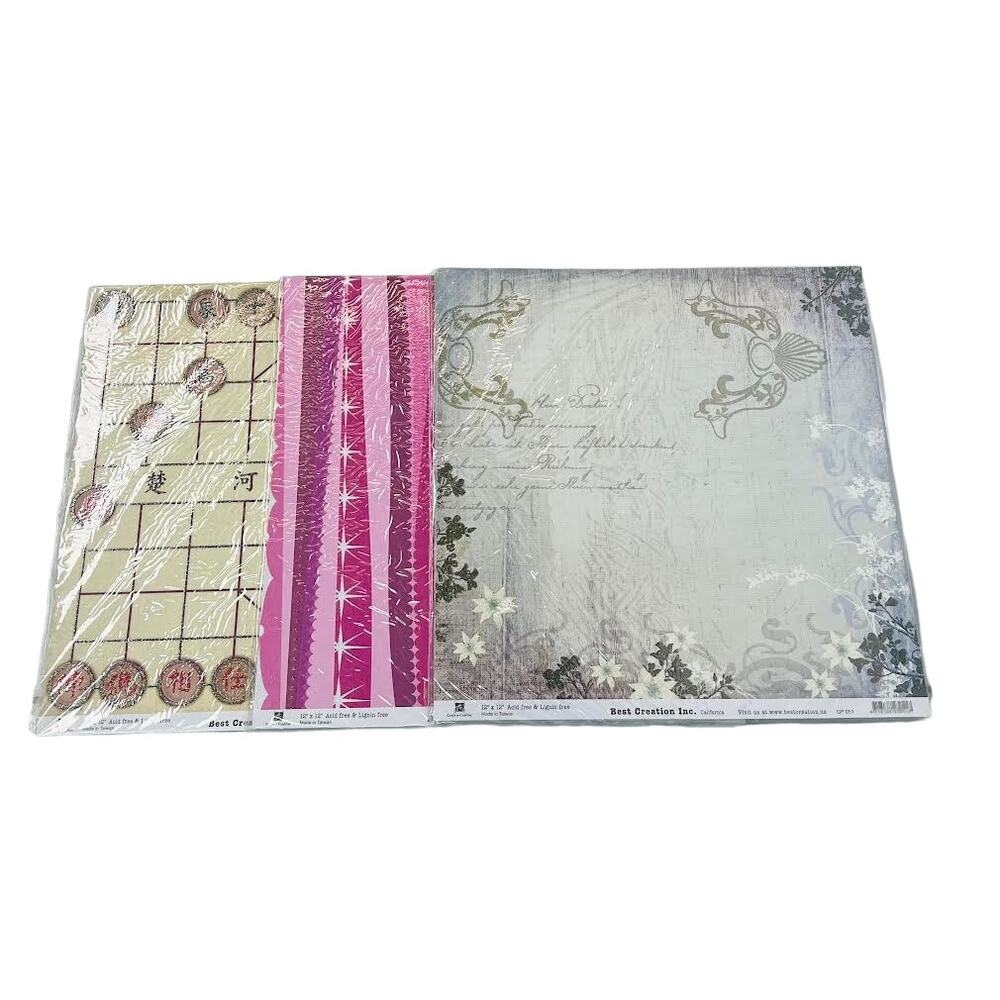 NEW! Best Creation 12"x12" Scrapbooking Paper 25 Count/ Pack of‎ 3